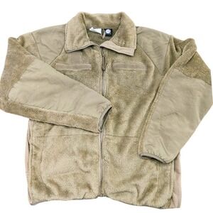 Rothco Fleece Jacket Mens Large Gen III Level 3 Cold Weather Full Zip Tan